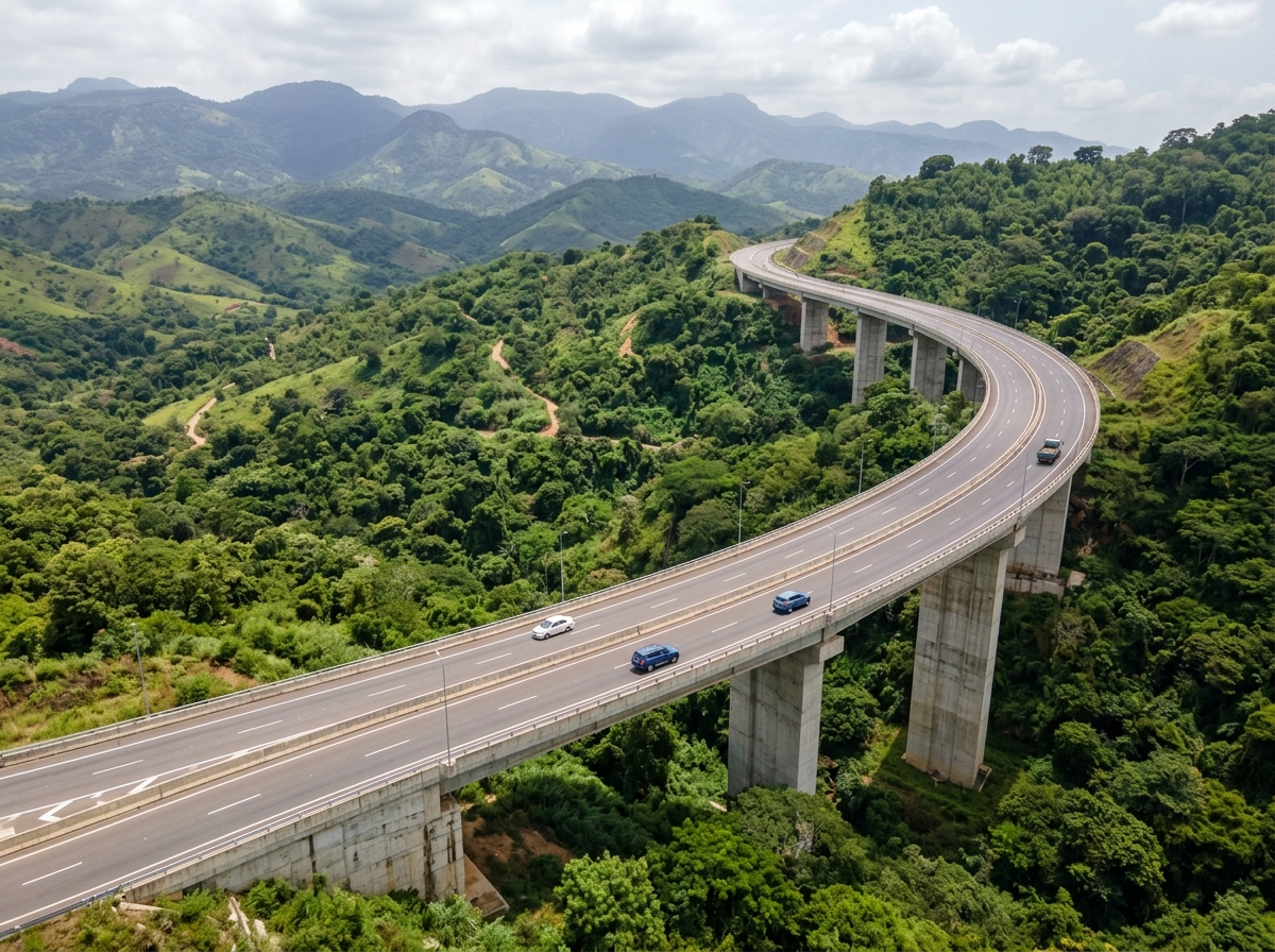 Viaduto da estrada EN-230 em construção